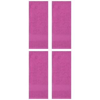 4 Pack Cotton Textured Hand Towels Set, Absorbent Towels Set for Bathroom 13"x30"