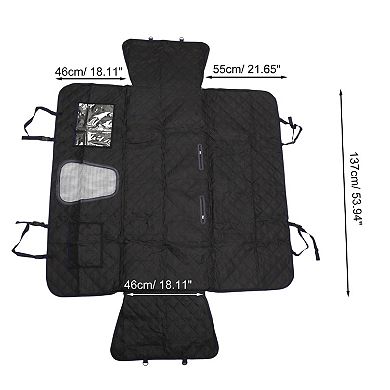 Magic Tapes Car Seat Cover with Safety Belts Hanging Ropes for Pet 1 Pc