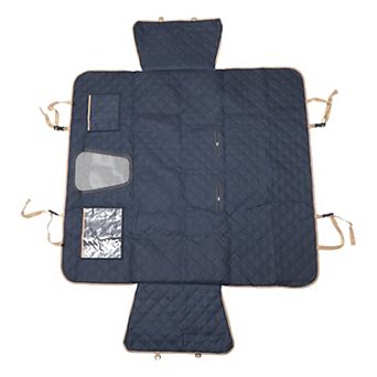 Magic Tapes Car Seat Cover with Safety Belts Hanging Ropes for Pet 1 pc