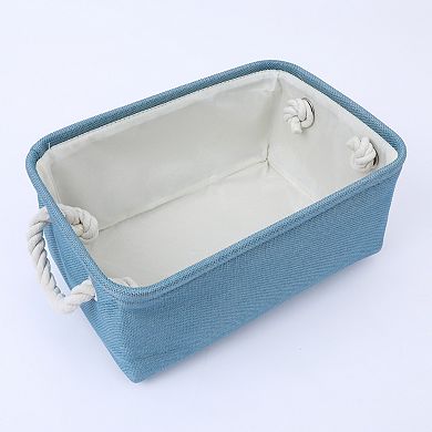3 Pcs Storage Cube, Fabric Storage Bin with Handles for Closet, Storage Basket