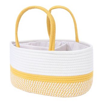 1 pc Woven Storage Basket, Shelf Closet Storage Bin for Blankets, Organizer Bin with Handles
