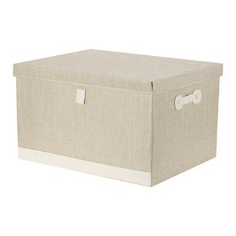 Storage Cube, Fabric Storage Bin with Lid and Handle for Shelves Closet, Collapsible Storage Basket