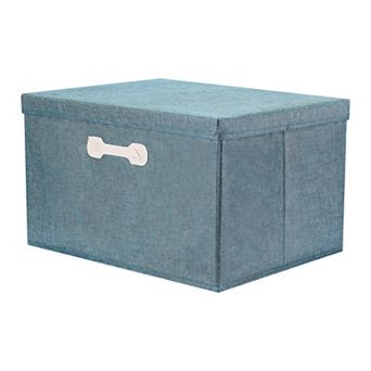 Storage Cube, Fabric Storage Bin with Lid and Handle for Shelves Closet, Collapsible Storage Basket