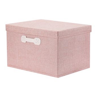 Storage Cube, Fabric Storage Bin with Lid and Handle for Shelves Closet, Collapsible Storage Basket