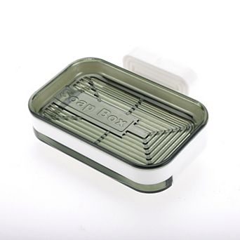 Wall Mounted Double Layer Soap Dish for Bathroom Kitchen 4.96"x3.39"x1.02" 1 pc