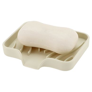 Waterproof Soap Holder with Draining for Bathroom 4.8"x3.94"x0.71" 1 Pc
