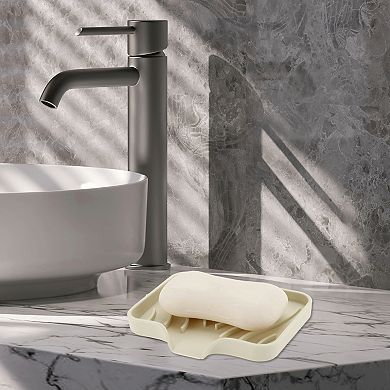 Waterproof Soap Holder with Draining for Bathroom 4.8"x3.94"x0.71" 1 Pc