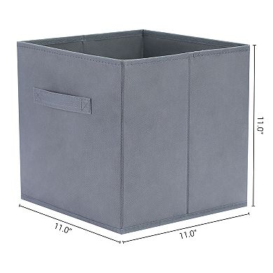 1 Pcs Collapsible Fabric Storage Cube Bin for Shelves Closet, 11 Inch Square Storage Basket