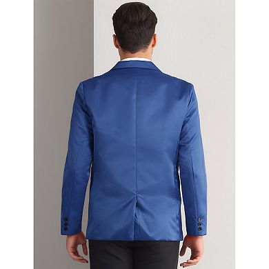 Formal Blazer for Men's One Button Peak Lapel Wedding Prom Sports Coat