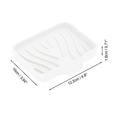 Waterproof Soap Holder with Draining for Bathroom 4.8"x3.94"x0.71" 1 Pc