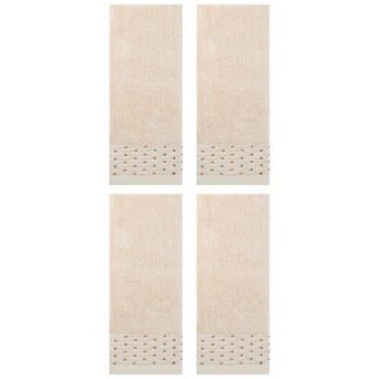 4 Pack Embroidery Pattern Hand Towels Set, Cotton Comfortable Hand Towels Set 14" x 30"