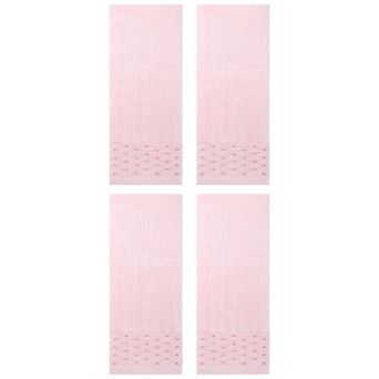 4 Pack Embroidery Pattern Hand Towels Set, Cotton Comfortable Hand Towels Set 14" x 30"