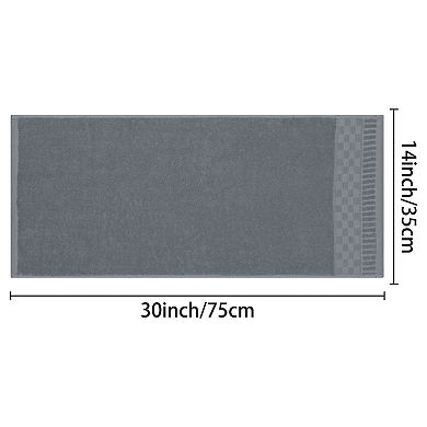 4 Pack Plaid Pattern Hand Towels Set, Highly Absorbent Towel 14" x 30"