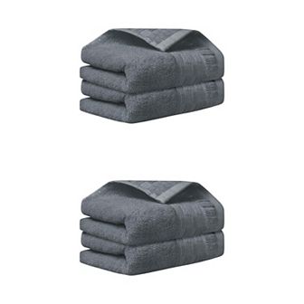 4 Pack Plaid Pattern Hand Towels Set, Highly Absorbent Towel 14" x 30"