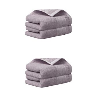 4 Pack Plaid Pattern Hand Towels Set, Highly Absorbent Towel 14" x 30"