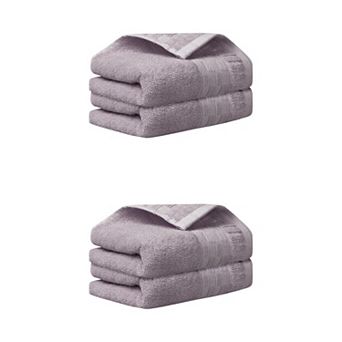 4 Pack Plaid Pattern Hand Towels Set, Highly Absorbent Towel 14" x 30"