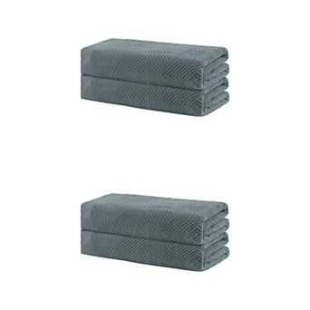 4 Pack Cotton Bath Towels Set, Large Towels, Towels Set 28" x 56"