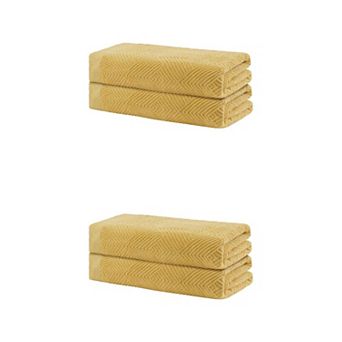 4 Pack Cotton Bath Towels Set, Large Towels, Towels Set 28" x 56"