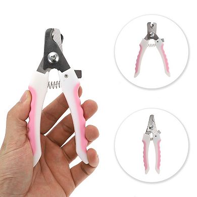 Durable Pet Nail Clippers with File for Dog for Cat 5.91"x3.94" 1 Set