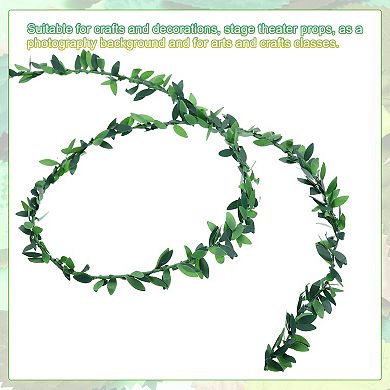 24.6 Ft Artificial Vines, Artificial Ivy Greenery Garland Fake Vine Leaf Garland