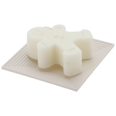 Waterproof Trapezoid Soap Holder for Bathroom 3.54"x3.54"x0.51" 1 Pc