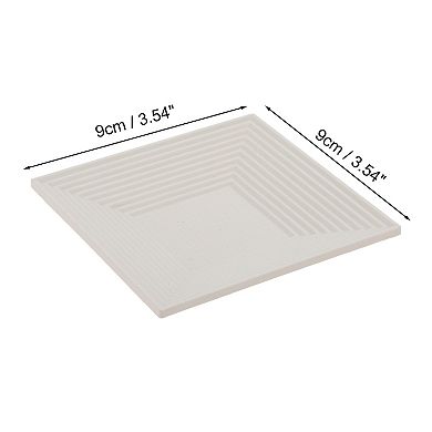 Waterproof Trapezoid Soap Holder for Bathroom 3.54"x3.54"x0.51" 1 Pc