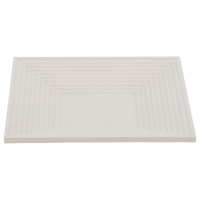 Waterproof Trapezoid Soap Holder for Bathroom 3.54"x3.54"x0.51" 1 Pc