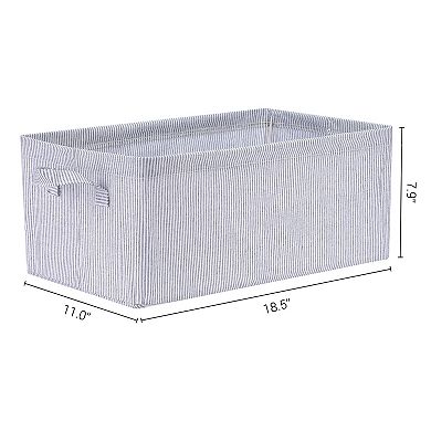 Fabric Storage Bin with Handles for Shelves Closet, Collapsible Storage Cube Basket