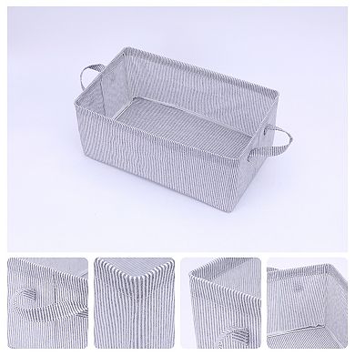 Fabric Storage Bin with Handles for Shelves Closet, Collapsible Storage Cube Basket