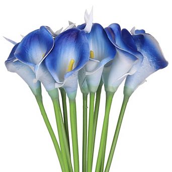 Artificial Calla-Lily Flowers, 12 Stem Bouquets Artificial Latex Real Touch Flowers for Wedding