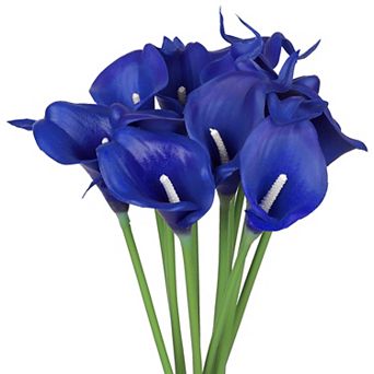 Artificial Calla-Lily Flowers, 12 Stem Bouquets Artificial Latex Real Touch Flowers for Wedding