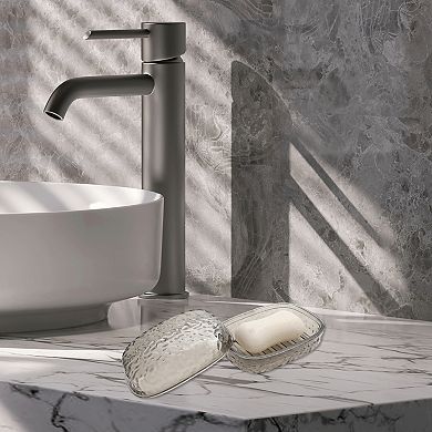 Waterproof with Cover Soap Holder for Bathroom 5.51"x4.13"x2.52" 1 Pc