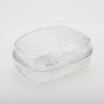 Waterproof with Cover Soap Holder for Bathroom 5.51"x4.13"x2.52" 1 pc