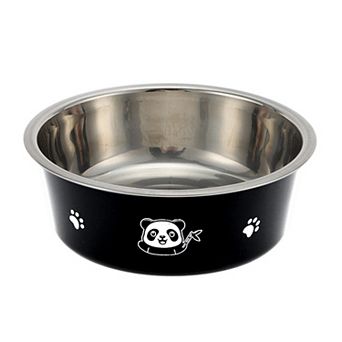 Non-Skid Medium Dog Bowl Panda Pattern for Indoor and Outdoor 1 pc