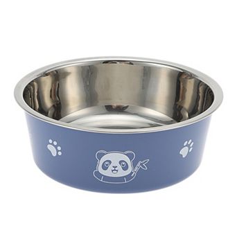 Non-Skid Medium Dog Bowl Panda Pattern for Indoor and Outdoor 1 pc