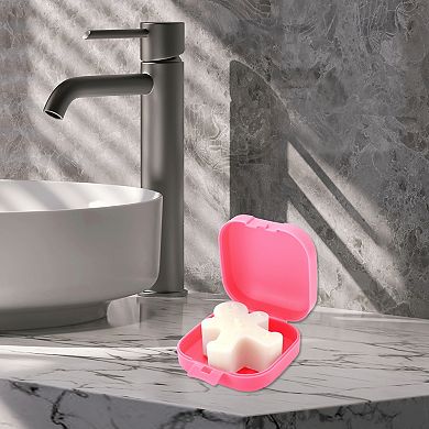 Seal Small with Cover Soap Holder for Bathroom 3.11"x3.11"x1.5" 1 Pc