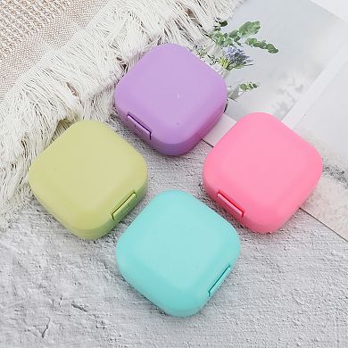 Seal Small with Cover Soap Holder for Bathroom 3.11"x3.11"x1.5" 1 Pc