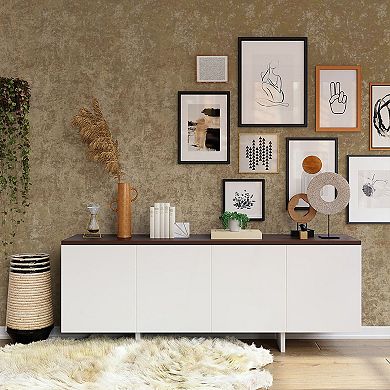 Tempaper Distressed Metallic Gold Leaf Peel and Stick Wallpaper