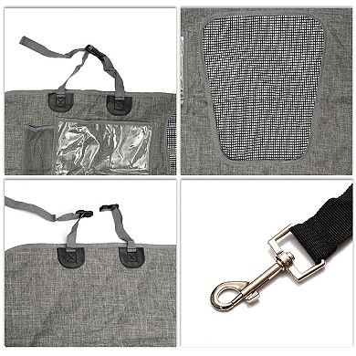 Removable Car Seat Cover for Dog for Cat Grey 1 Pc