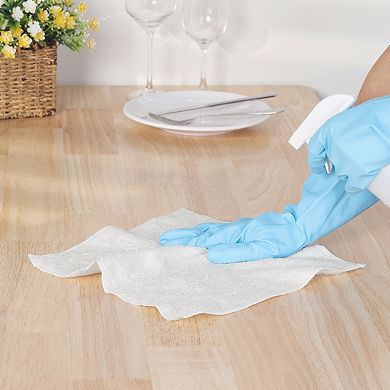 Dish Wash Cloths, 24 Pack Kitchen Wash Cloths for Dishes Terry Dish Kitchen Towel White 10" x 12"