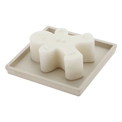 Waterproof Square Soap Holder for Bathroom 3.62"x3.62"x0.43" 1 Pc