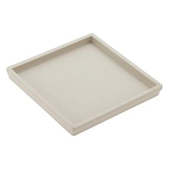 Waterproof Square Soap Holder for Bathroom 3.62"x3.62"x0.43" 1 pc