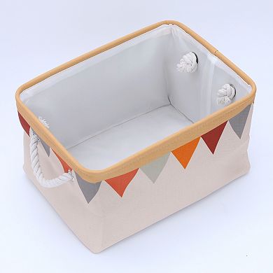 Fabric Storage Cube Bin with Handles for Shelves Closet, 1 Pack Collapsible Storage Basket