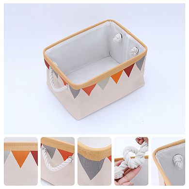 Fabric Storage Cube Bin with Handles for Shelves Closet, 1 Pack Collapsible Storage Basket