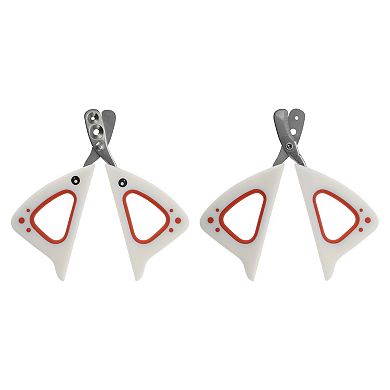 Durable Double Hole Pet Nail Clippers for Dog for Cat 4.33"x3.35" 1 Pc