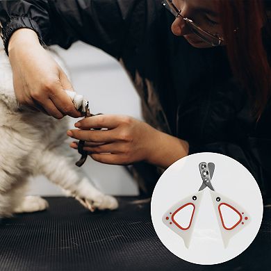 Durable Double Hole Pet Nail Clippers for Dog for Cat 4.33"x3.35" 1 Pc