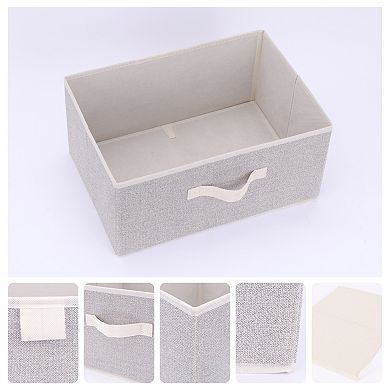 Storage Bin with Handles for Shelves Closet, 1 Pack Collapsible Storage Basket