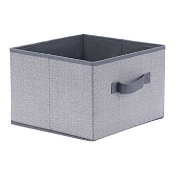 Storage Bin with Handles for Shelves Closet, 1 Pack Collapsible Storage Basket