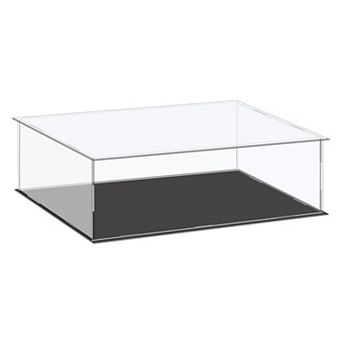 Acrylic Display Case Plastic Cube Storage Box Clear Assemble Dustproof Showcase 14.1x8.2x4.1 Inch