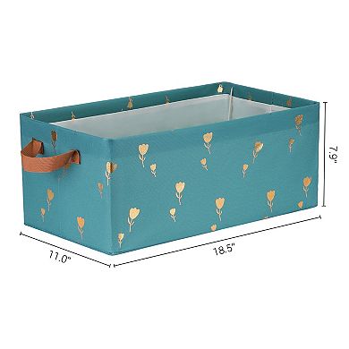 Fabric Storage Bin with Handles for Shelves Closet, 1 Pack Storage Basket for Organizing Clothes